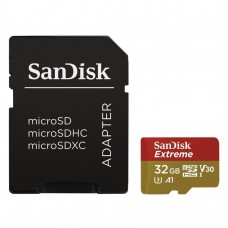 SanDisk Extreme 32GB microSDHC UHS-I/U3 90MB/s memory Card - SDSQXAF-032G-GN6MA