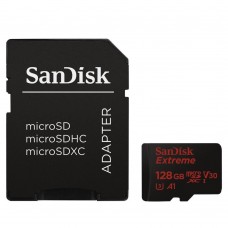 SanDisk Extreme 128GB microSDHC UHS-I/U3 90MB/s memory Card - SDSQXAF-128G-GN6MA